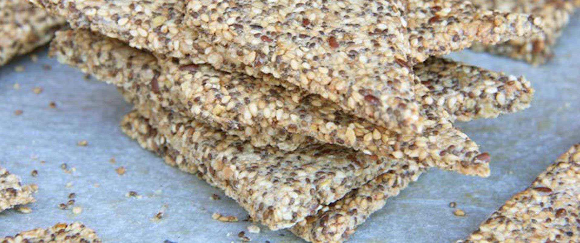 Crackers de semillas caseras