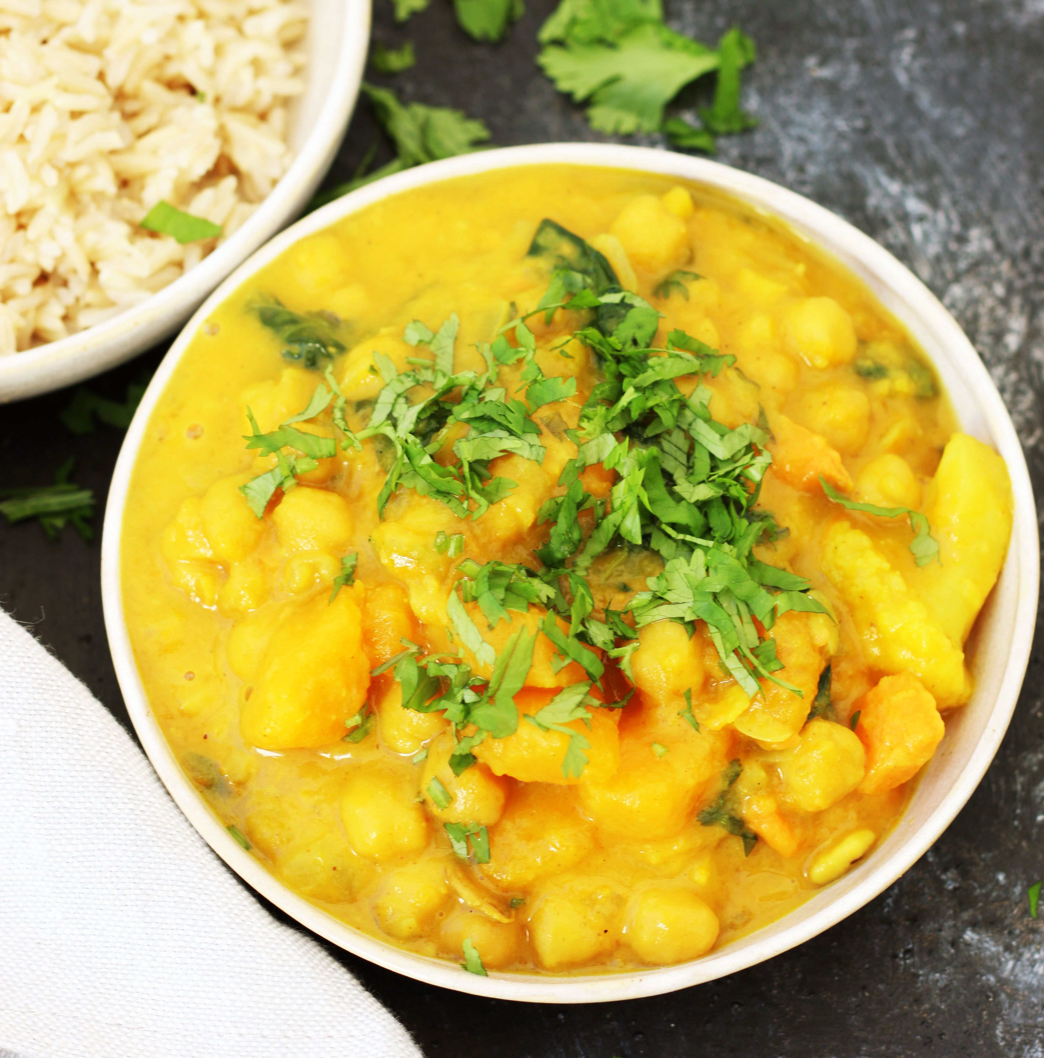Curry de garbanzos Venu Sanz