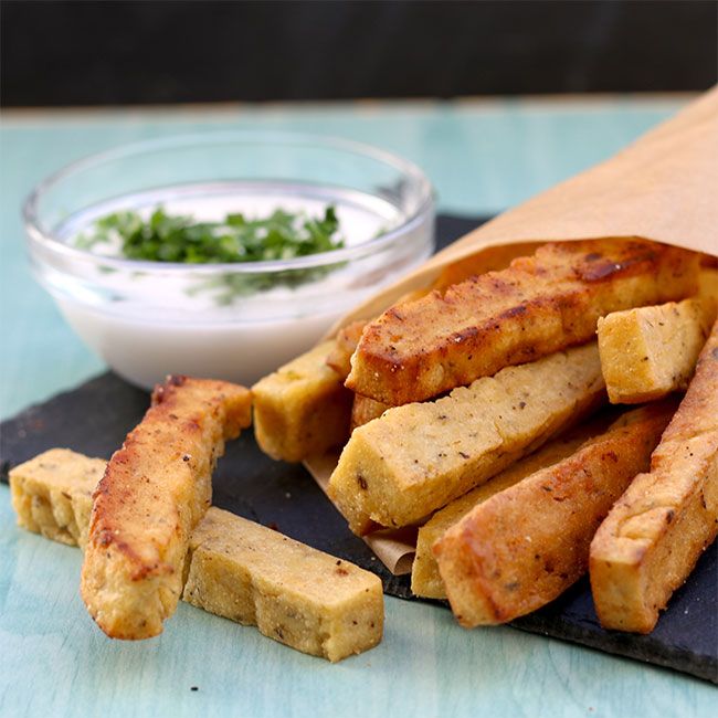 Patatas veganas de garbanzo